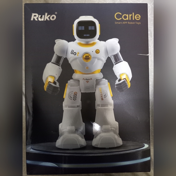 New in Box Smart Robot Toy- Carle App Bluetooth Voice Controlled- Gold - Picture 6 of 11